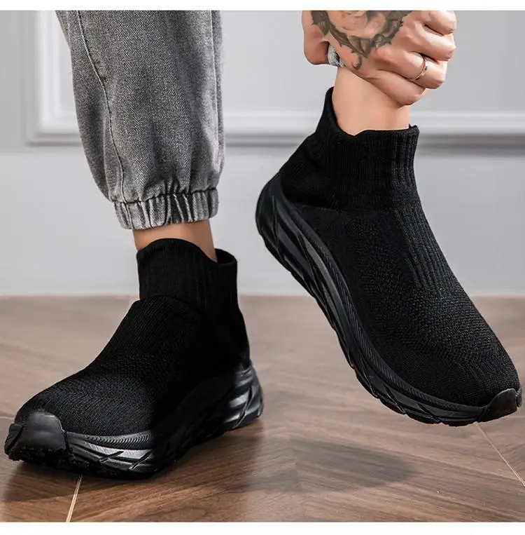 2025 Women's Black Slip-On Casual Shoes with Neon Sole — feature 19