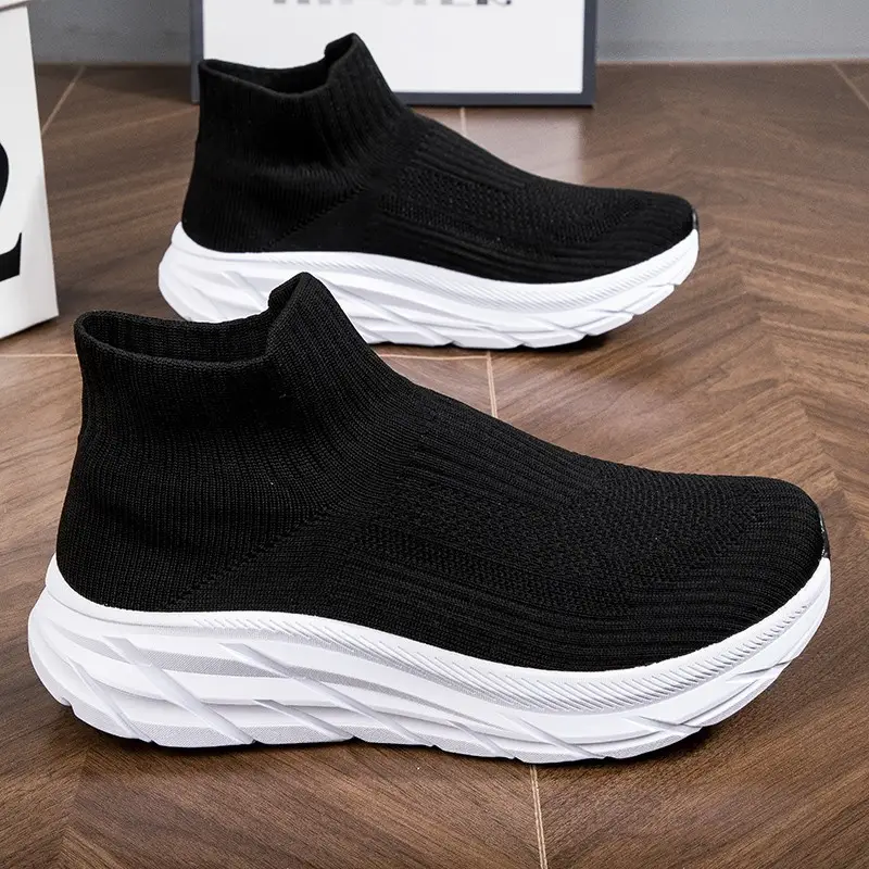 2025 Women's Black Slip-On Casual Shoes with Neon Sole — feature 20
