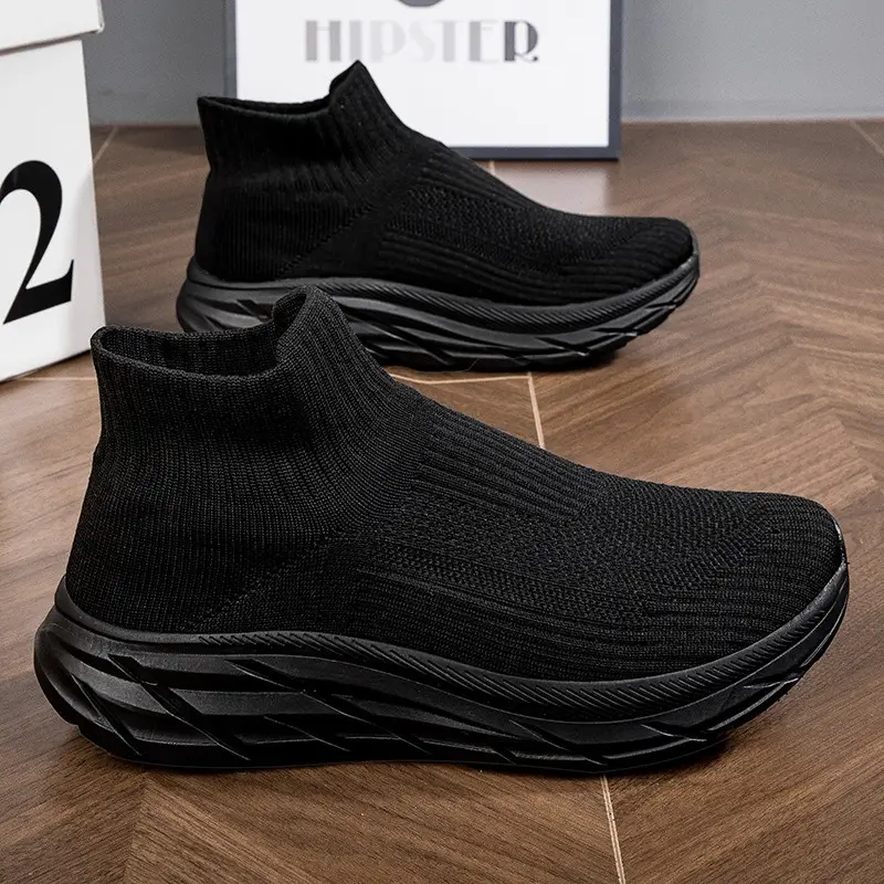 2025 Women's Black Slip-On Casual Shoes with Neon Sole — feature 21