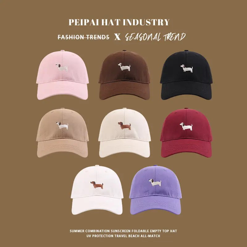 Korean Style Embroidered Cap for Women Men Autumn Winter — feature 2