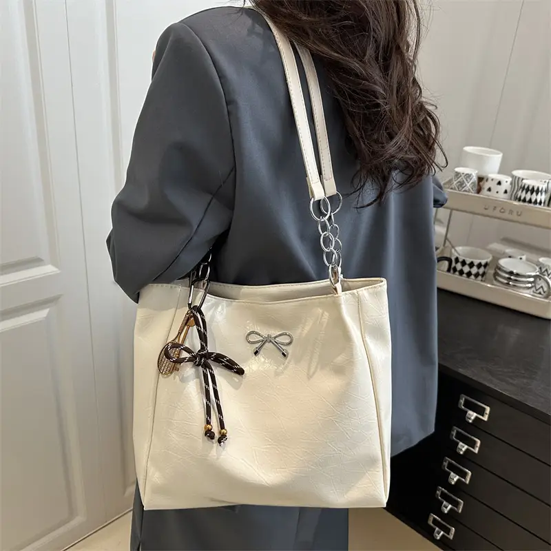 Women Shoulder Bag Cream White Korean Style 2026 - Image 5