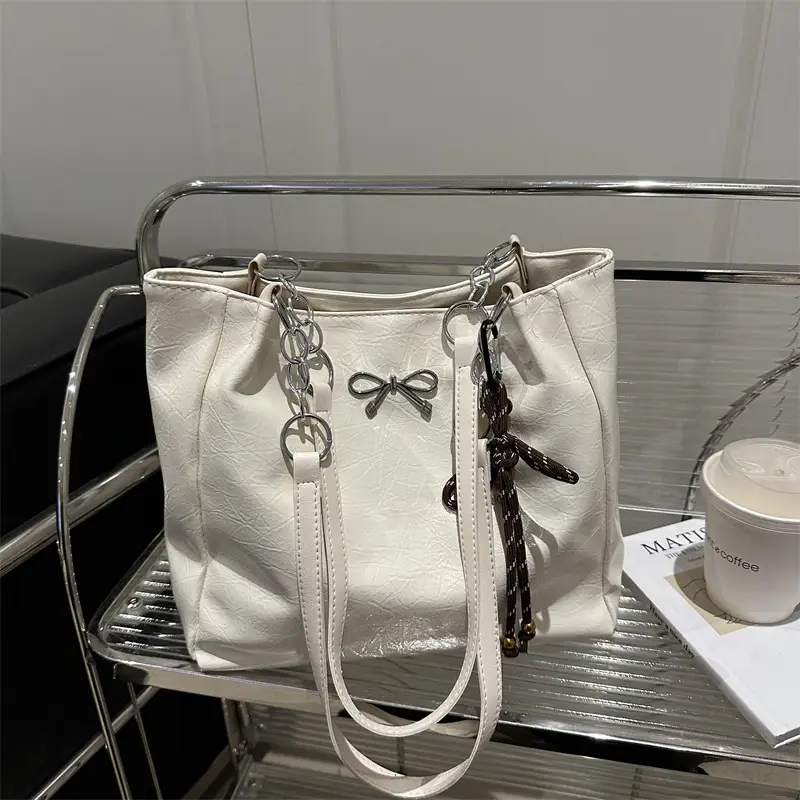 Women Shoulder Bag Cream White Korean Style 2026 — feature 12