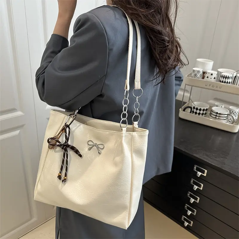 Women Shoulder Bag Cream White Korean Style 2026 — feature 13