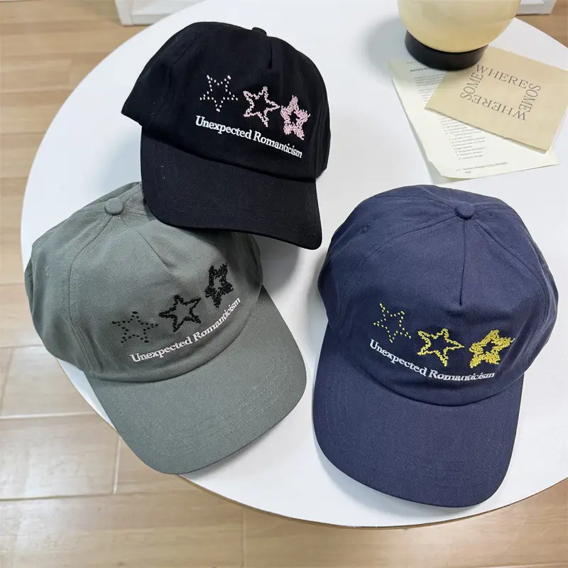 Unisex Star Embroidered Cap Women Men Spring Summer - Image 5