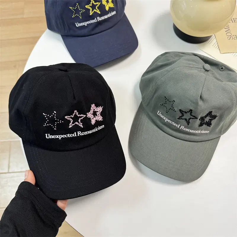 Unisex Star Embroidered Cap Women Men Spring Summer - Image 6