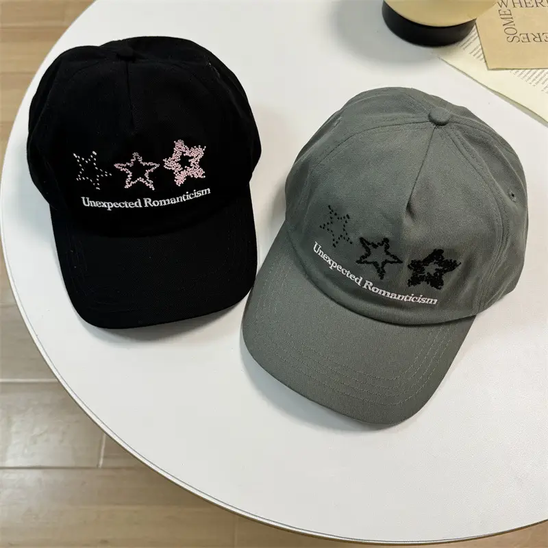 Unisex Star Embroidered Cap Women Men Spring Summer - Image 7