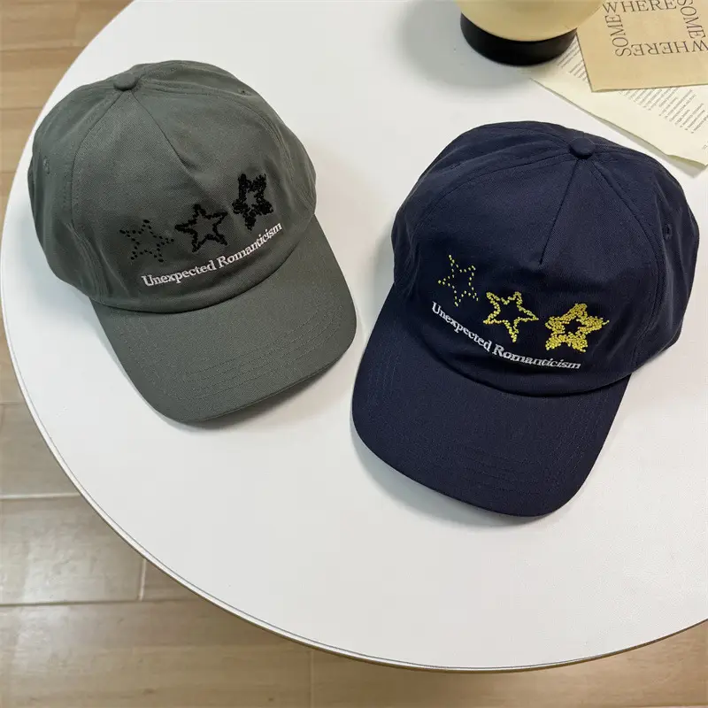 Unisex Star Embroidered Cap Women Men Spring Summer - Image 8