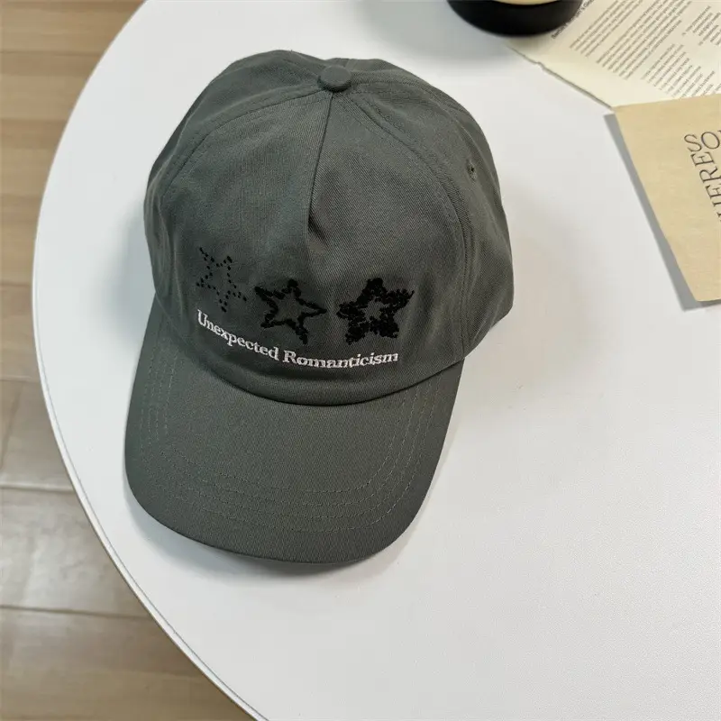 Unisex Star Embroidered Cap Women Men Spring Summer - Image 2