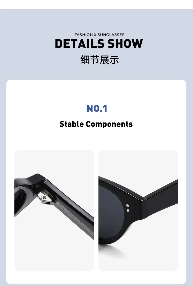 2026 New Adult Cat-Eye Anti-UV Sunglasses Polarized White — feature 9