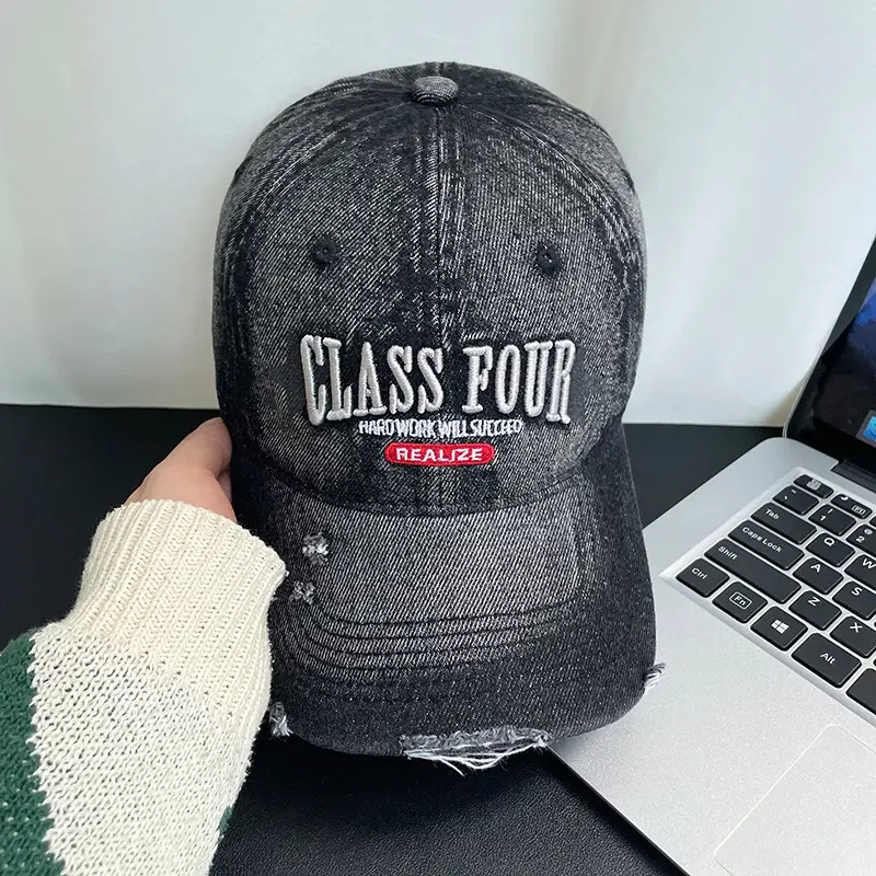 Women Denim Baseball Cap Class Four Large 546cm - Image 6