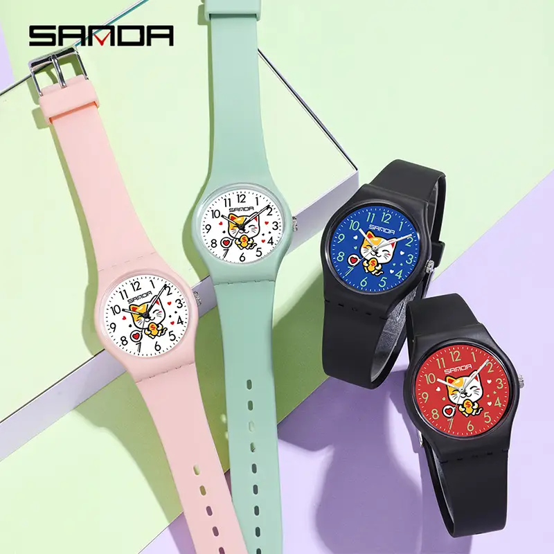 Lucky Cat Waterproof Quartz Watch for Men Women - Image 9