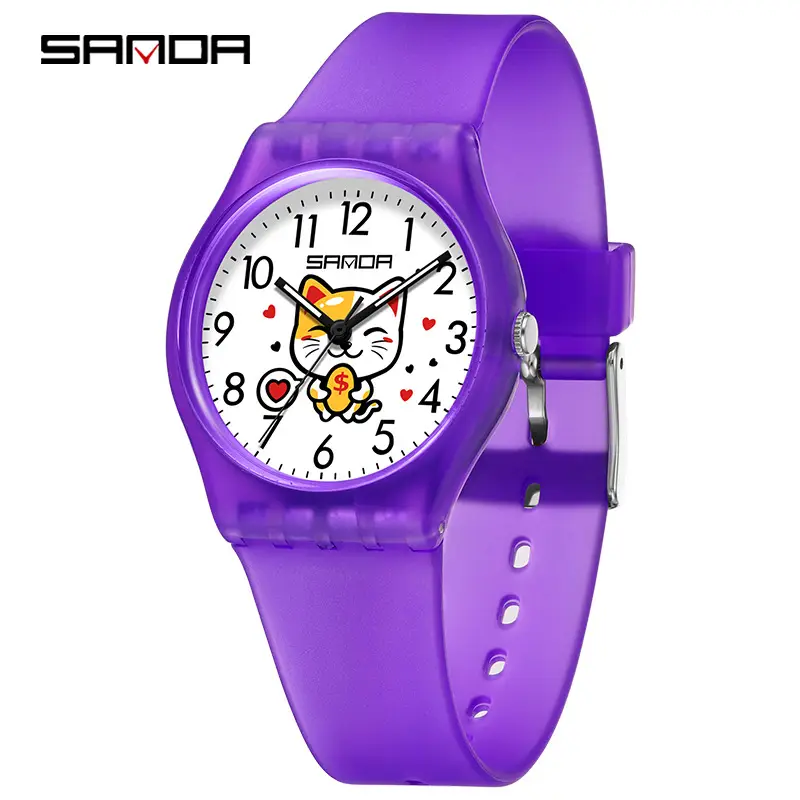 Lucky Cat Waterproof Quartz Watch for Men Women - Image 4