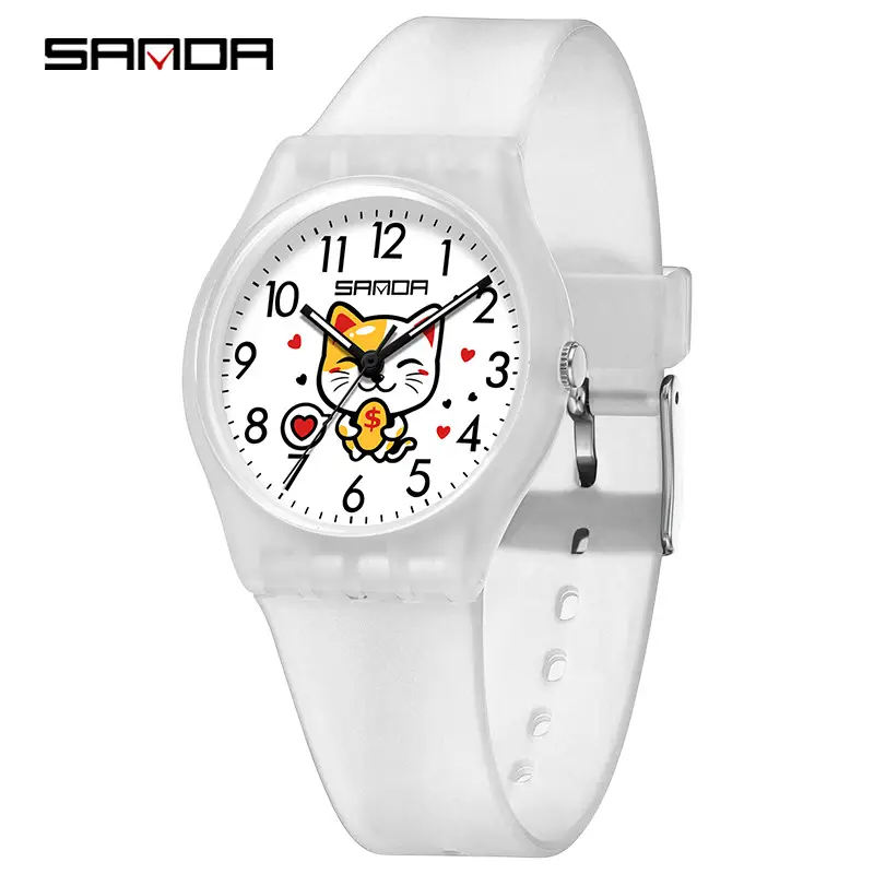 Lucky Cat Waterproof Quartz Watch for Men Women - Image 5