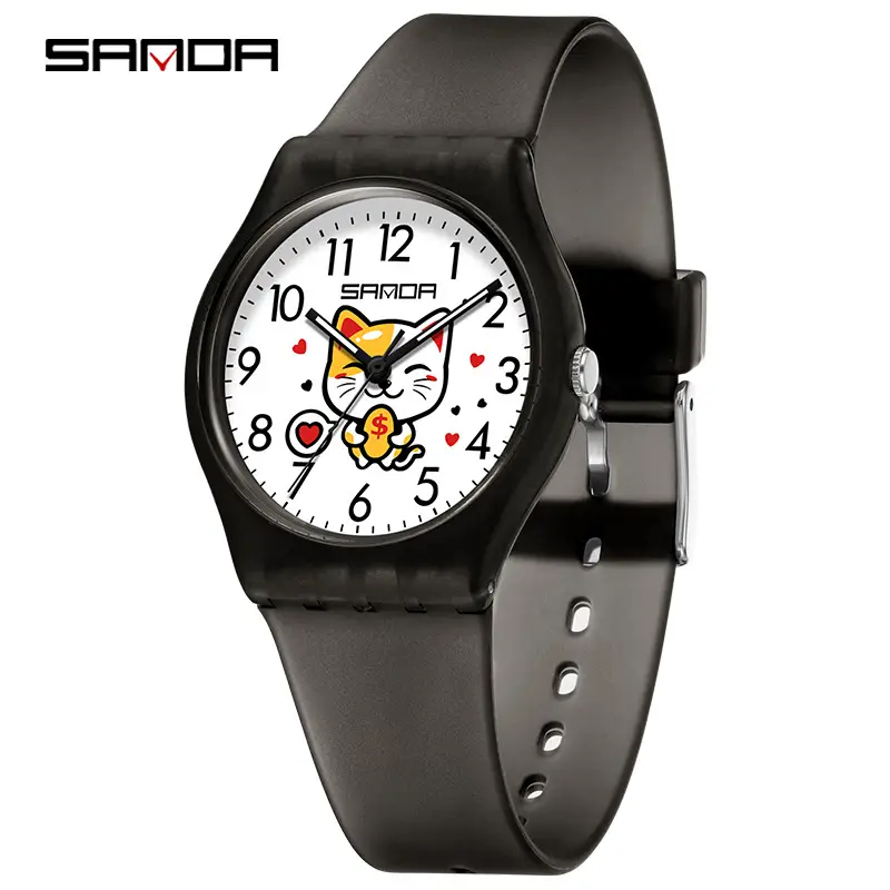 Lucky Cat Waterproof Quartz Watch for Men Women - Image 6