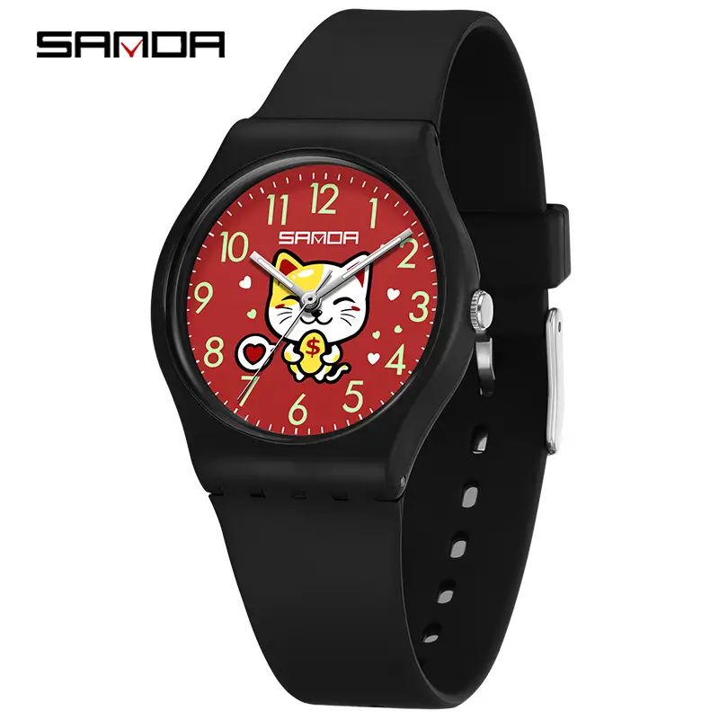 Lucky Cat Waterproof Quartz Watch for Men Women - Image 7