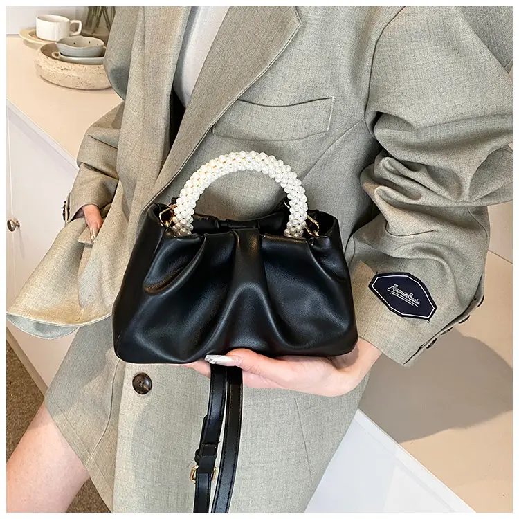 Black Pearl Strap Crossbody Bag for Women — feature 19