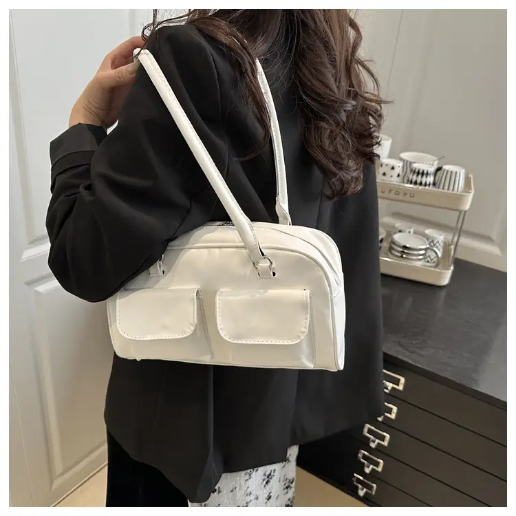 Pink Western Style Shoulder Bag with Double Pocket — feature 16