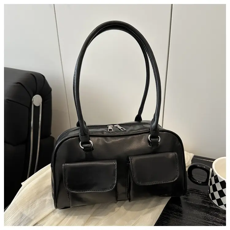 Pink Western Style Shoulder Bag with Double Pocket — feature 24
