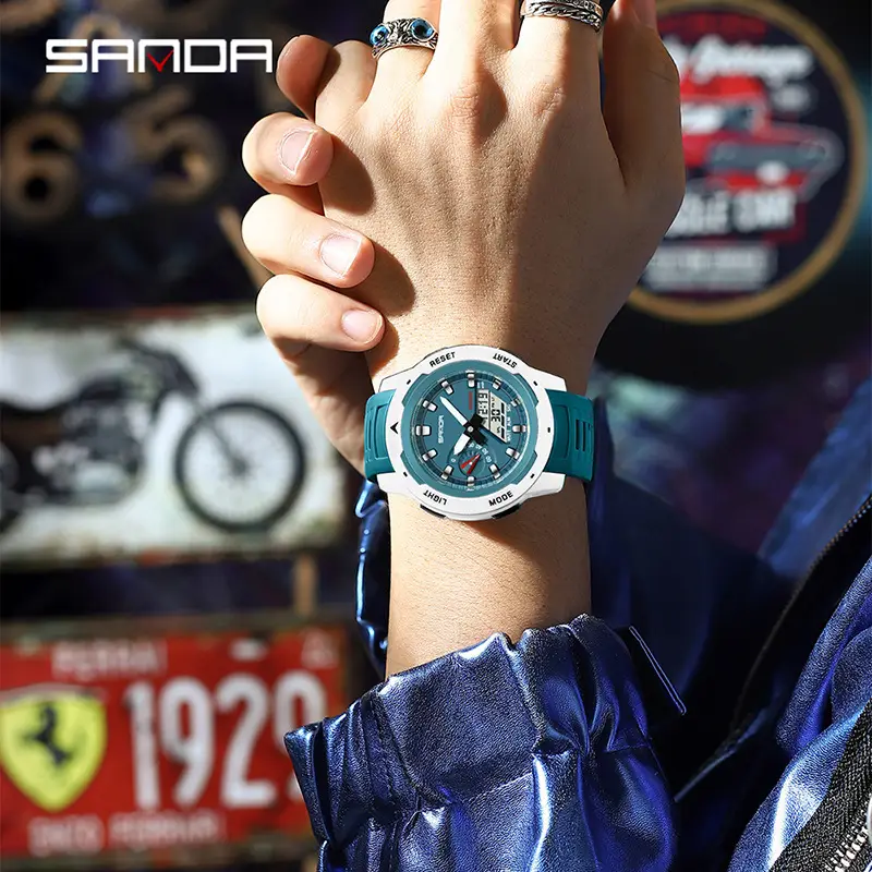 Sanda Cross-border Waterproof Chronograph Watch 48g - Image 11