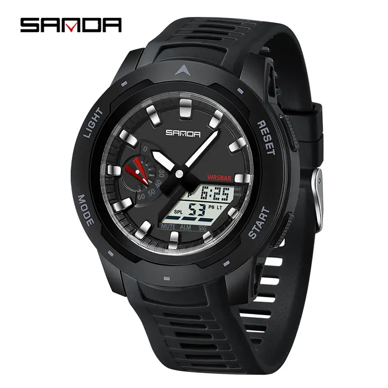 Sanda Cross-border Waterproof Chronograph Watch 48g - Image 4