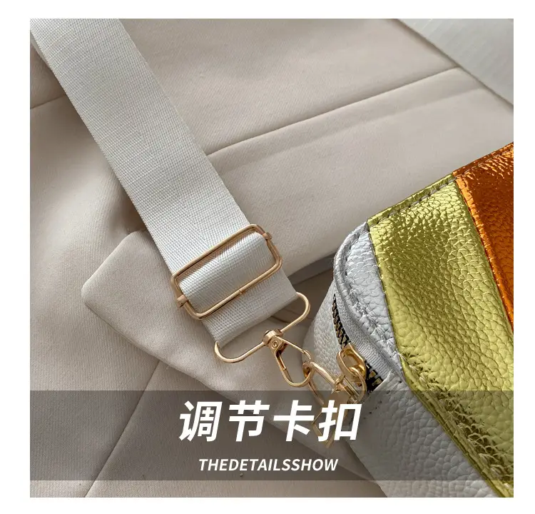 Women's Rainbow Stripe Shoulder Crossbody Bag 2025 — feature 4