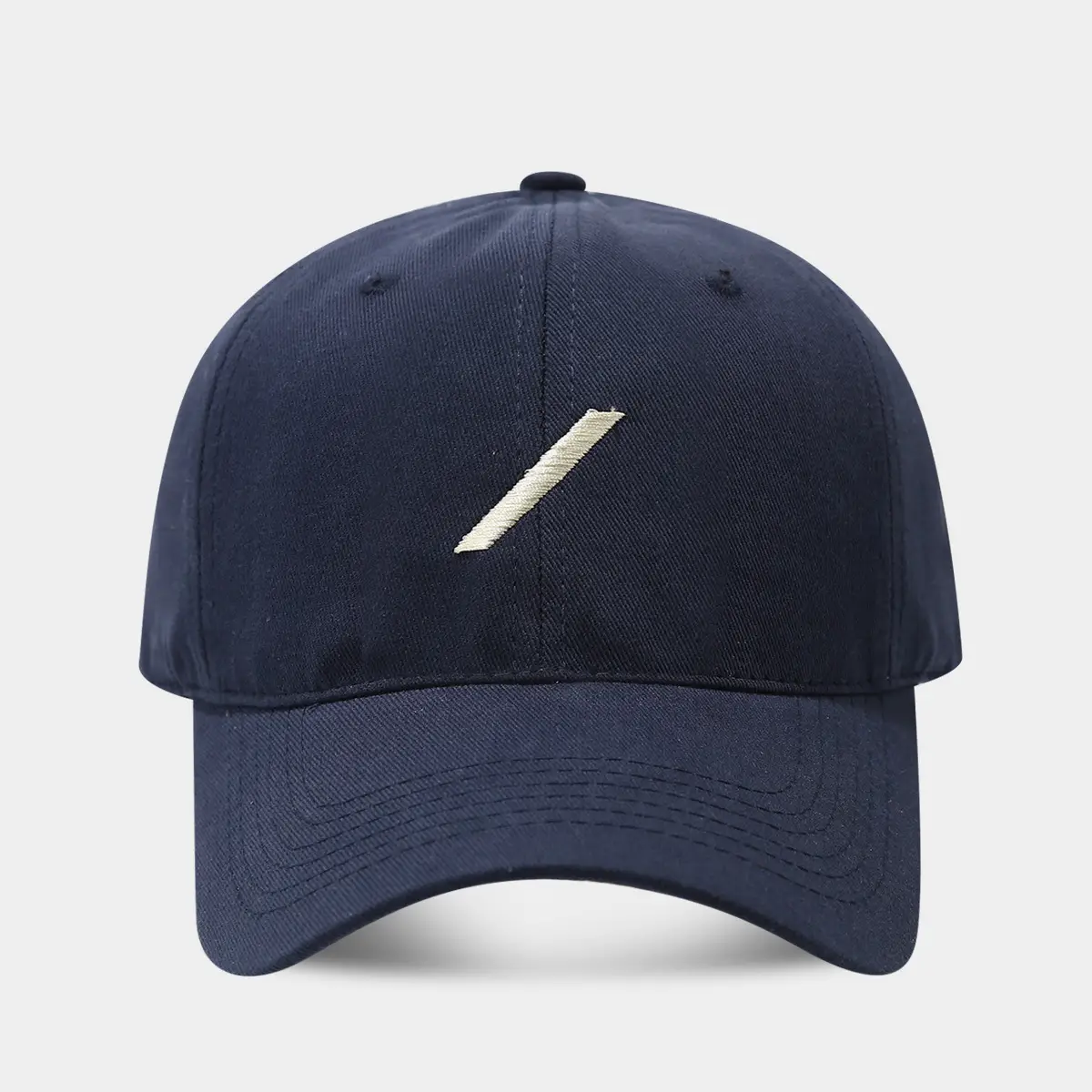 Black Baseball Cap with Embroidered Face Design - Image 6