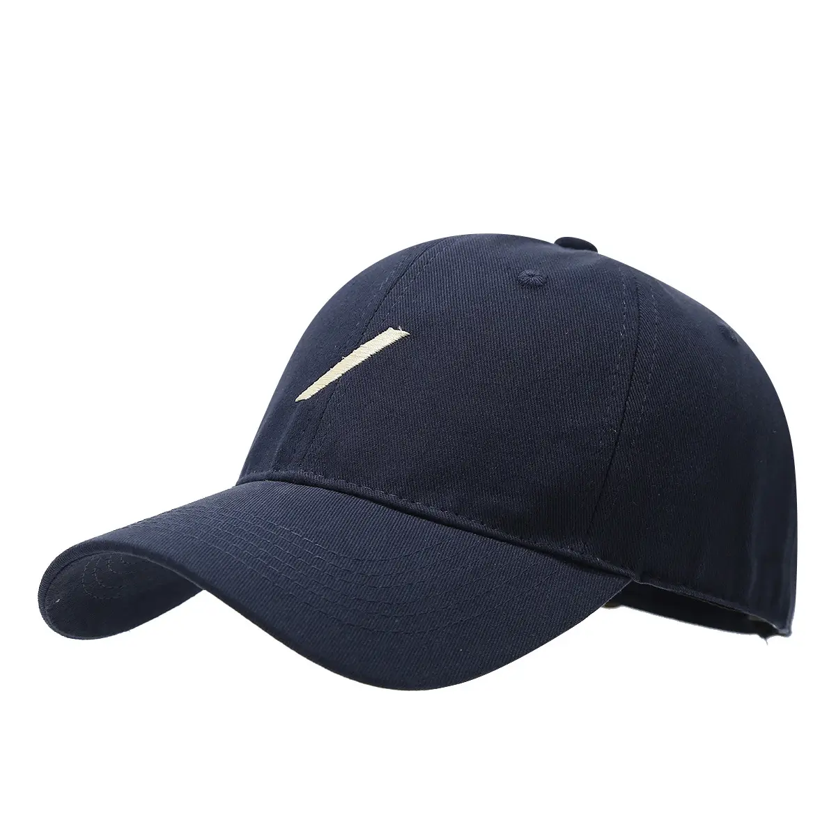 Black Baseball Cap with Embroidered Face Design - Image 11