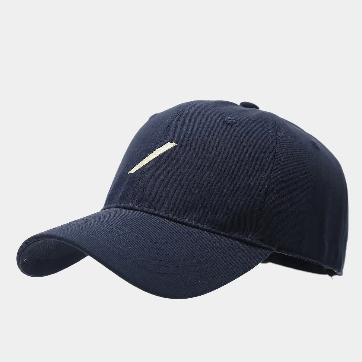 Black Baseball Cap with Embroidered Face Design — feature 11