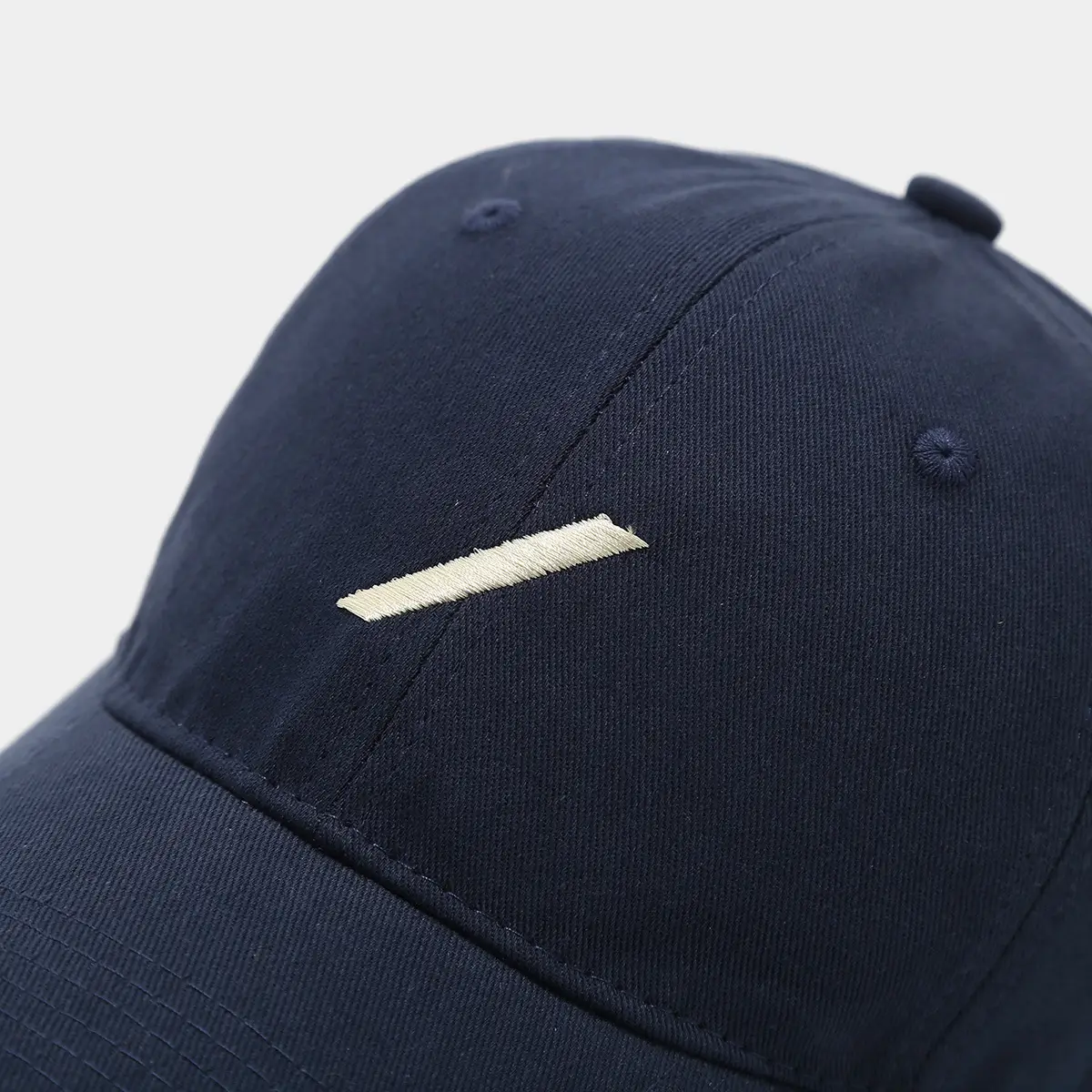 Black Baseball Cap with Embroidered Face Design — feature 12
