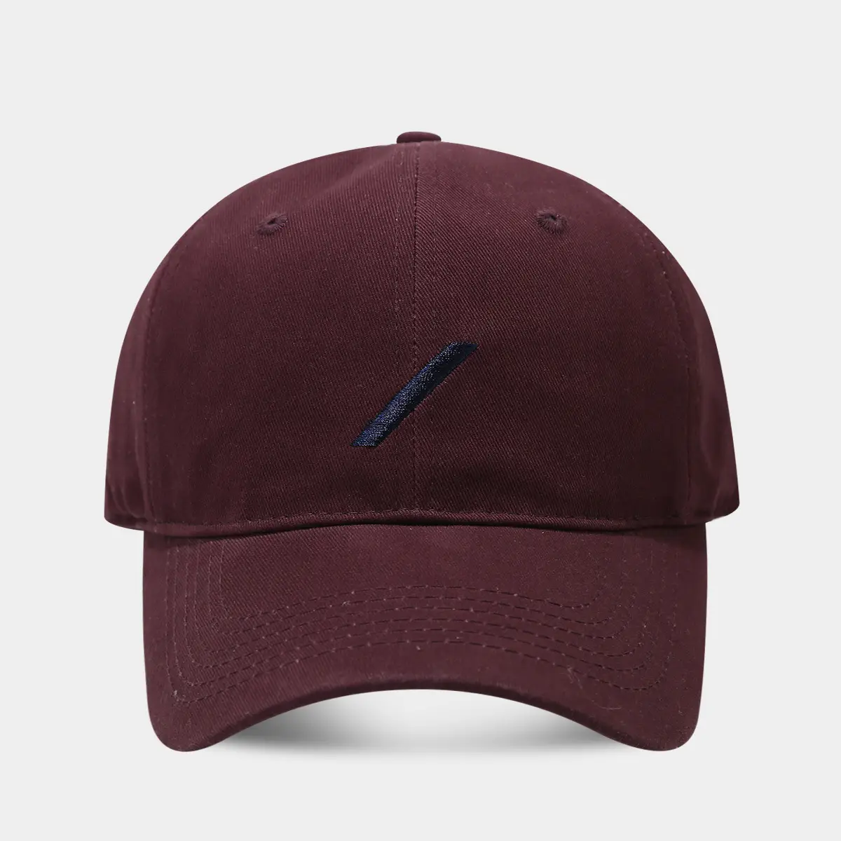 Black Baseball Cap with Embroidered Face Design - Image 7