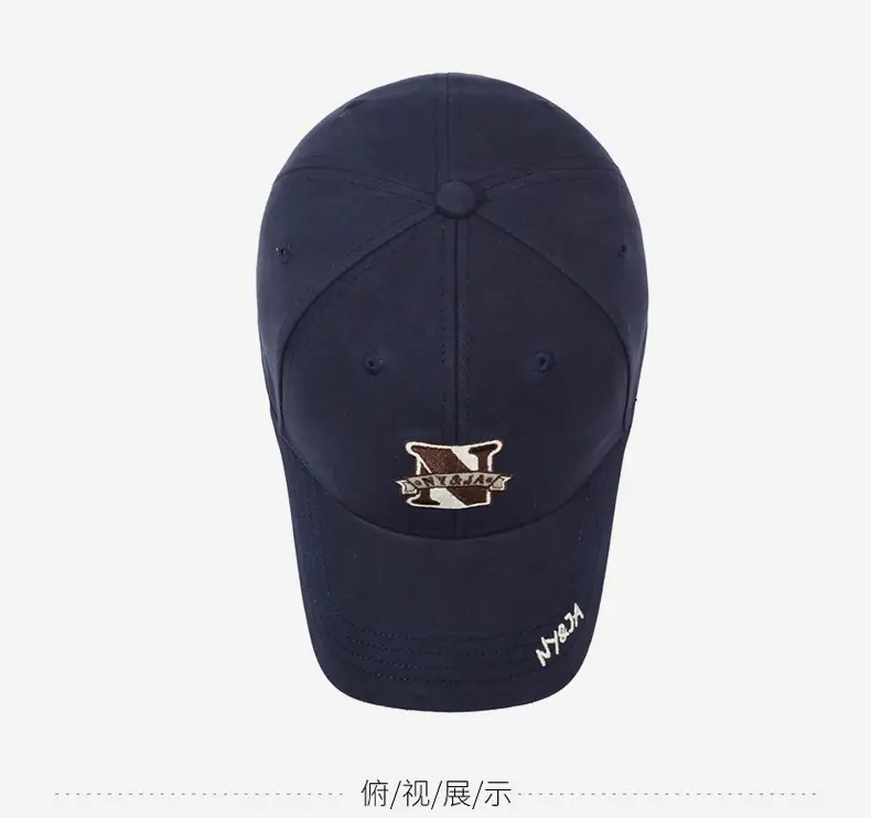 Men Navy N Letter Embroidered Baseball Cap — feature 13