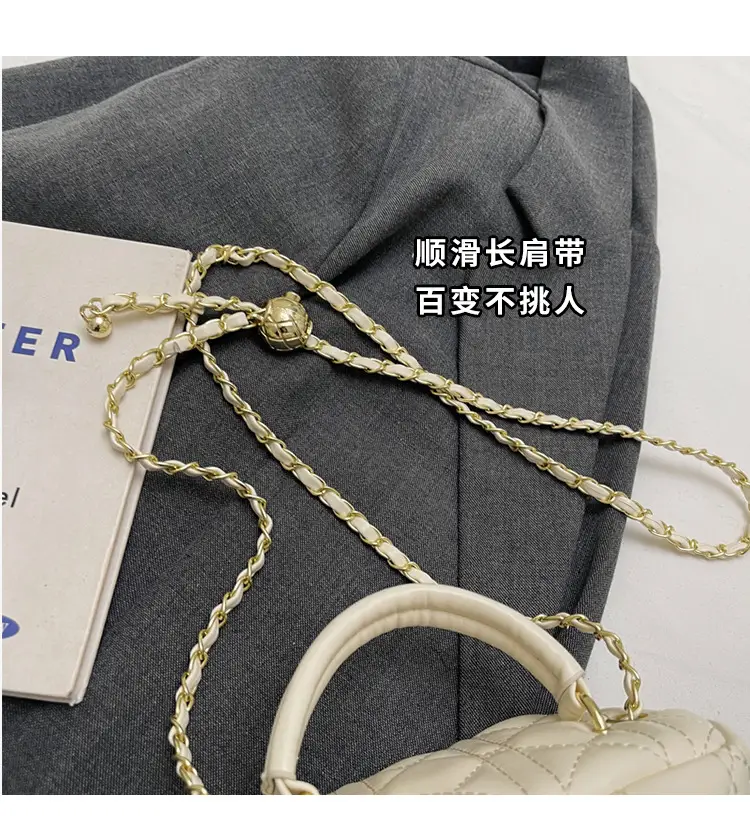 Women's Black Embroidered Chain Shoulder Bag 2025 New Arrival — feature 5