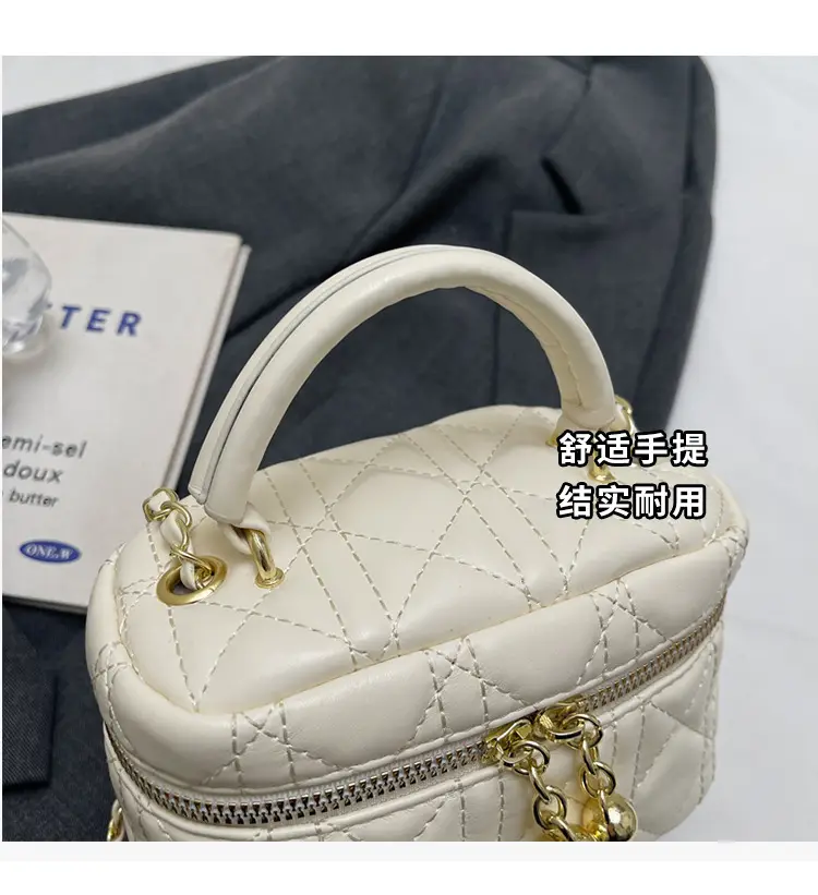 Women's Black Embroidered Chain Shoulder Bag 2025 New Arrival — feature 7
