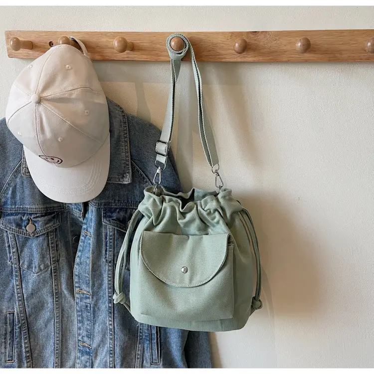 Women Crossbody Bag Brown Canvas Spring Summer 2026 — feature 10