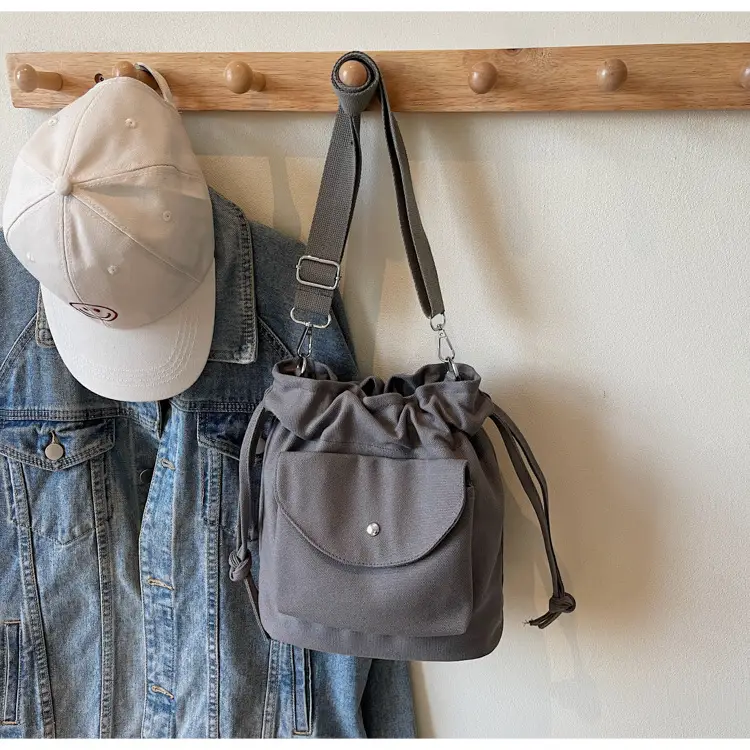 Women Crossbody Bag Brown Canvas Spring Summer 2026 — feature 12