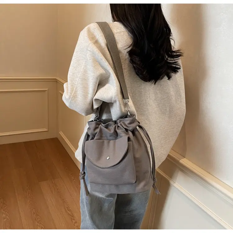 Women Crossbody Bag Brown Canvas Spring Summer 2026 — feature 29