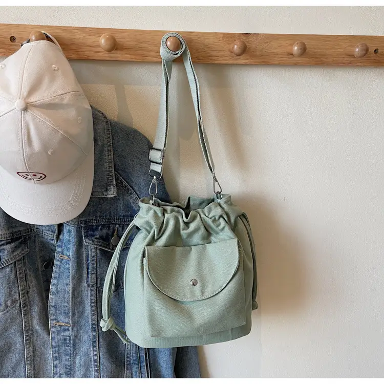 Women Crossbody Bag Brown Canvas Spring Summer 2026 — feature 9