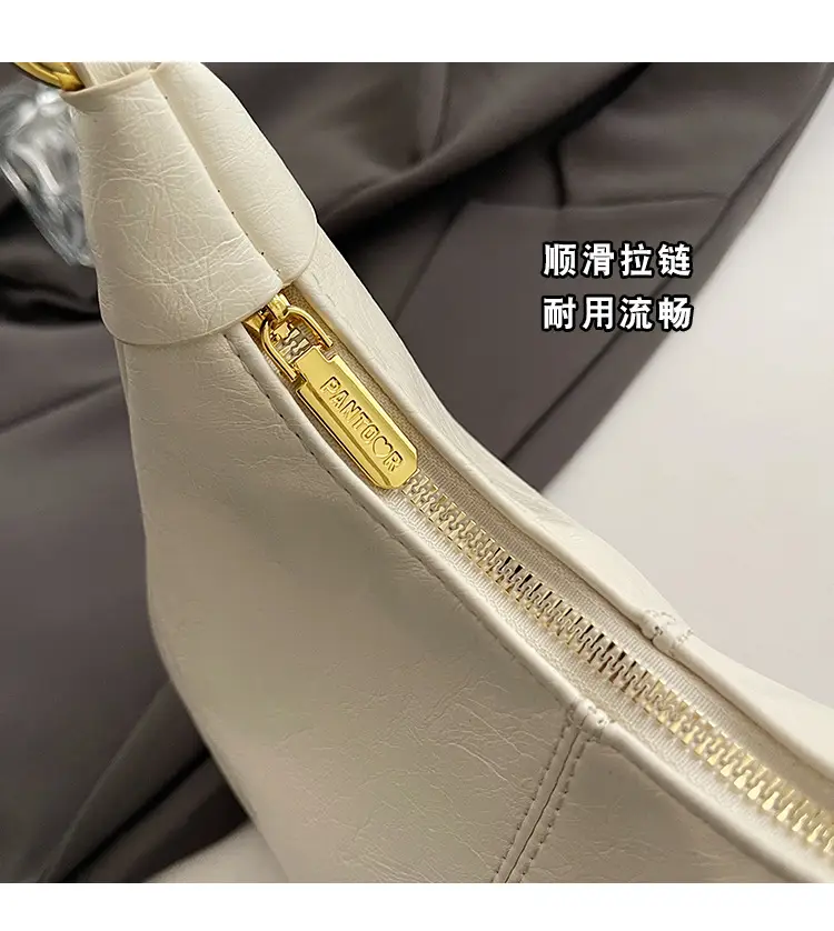 Pink Leather Shoulder Bag with Gold Buttons — feature 3