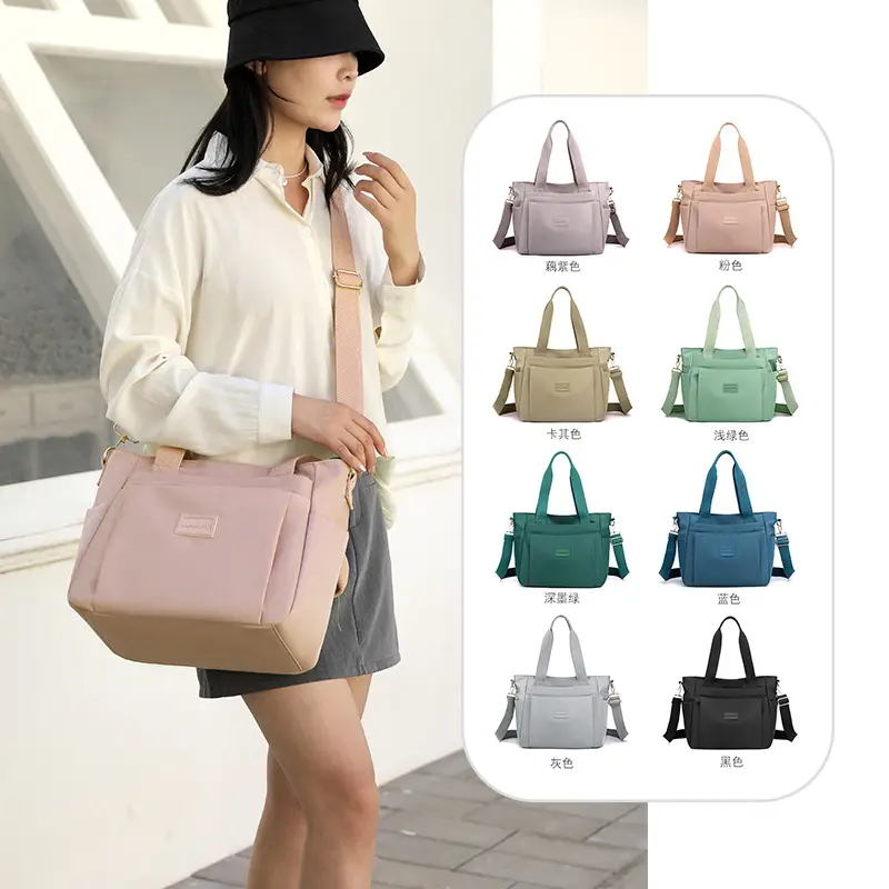 2025 Summer Large Shoulder Bag Women's Nylon Multi Color - Image 9