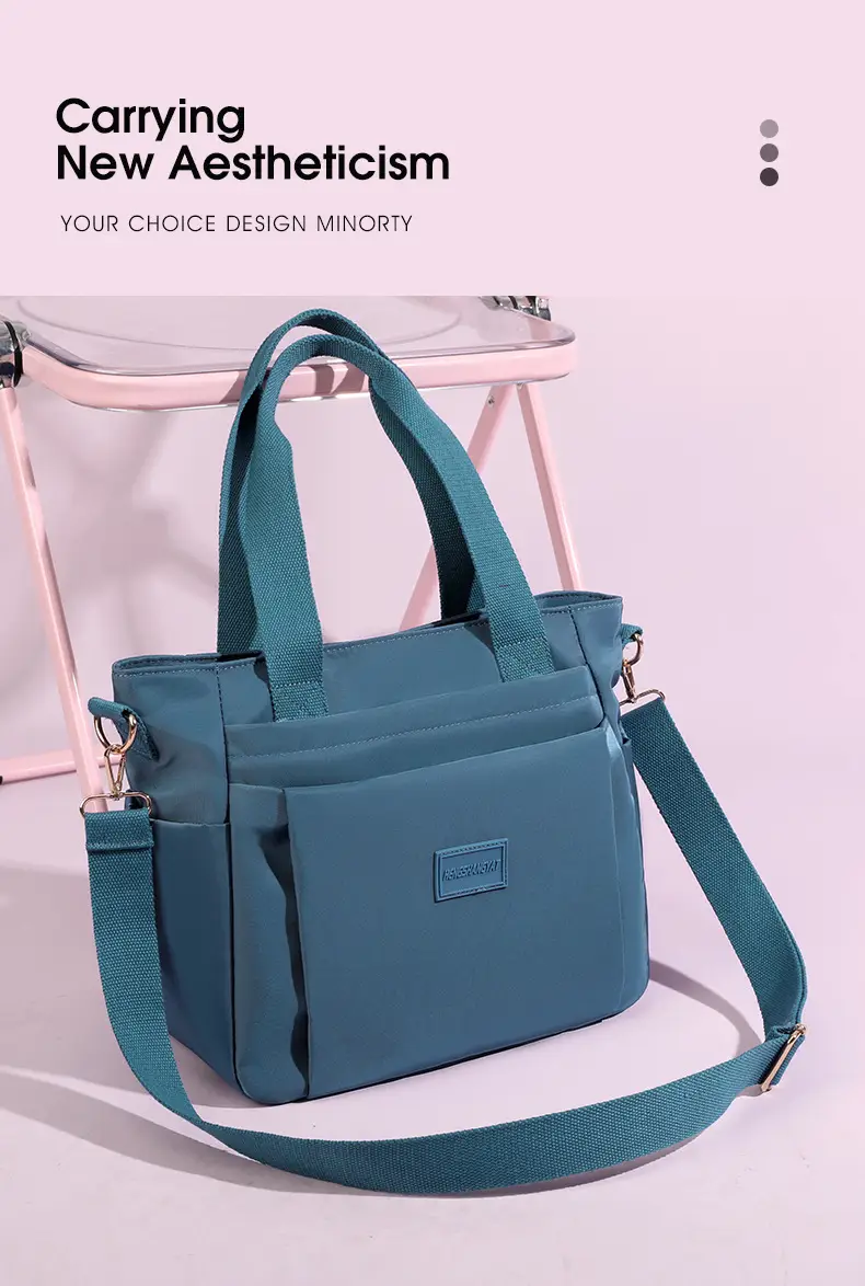 2025 Summer Large Shoulder Bag Women's Nylon Multi Color — feature 10