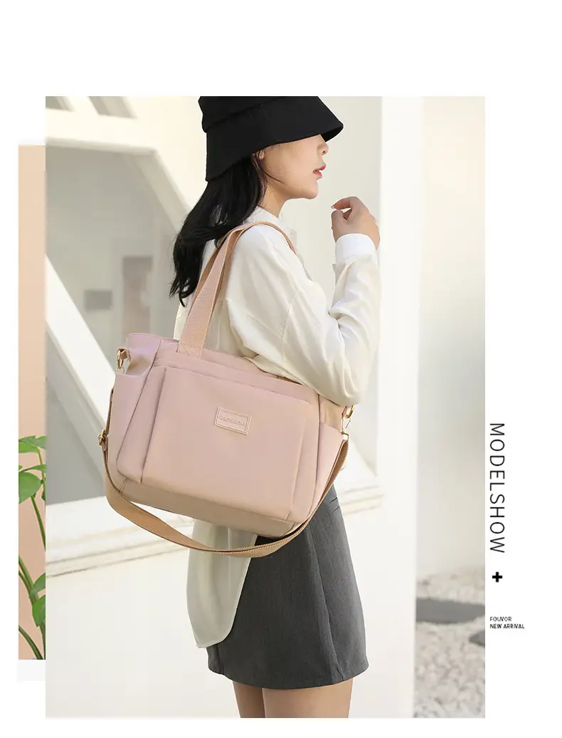 2025 Summer Large Shoulder Bag Women's Nylon Multi Color — feature 16