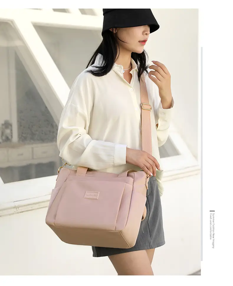 2025 Summer Large Shoulder Bag Women's Nylon Multi Color — feature 18