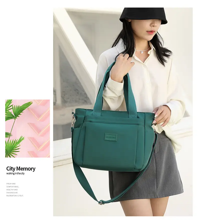 2025 Summer Large Shoulder Bag Women's Nylon Multi Color — feature 21
