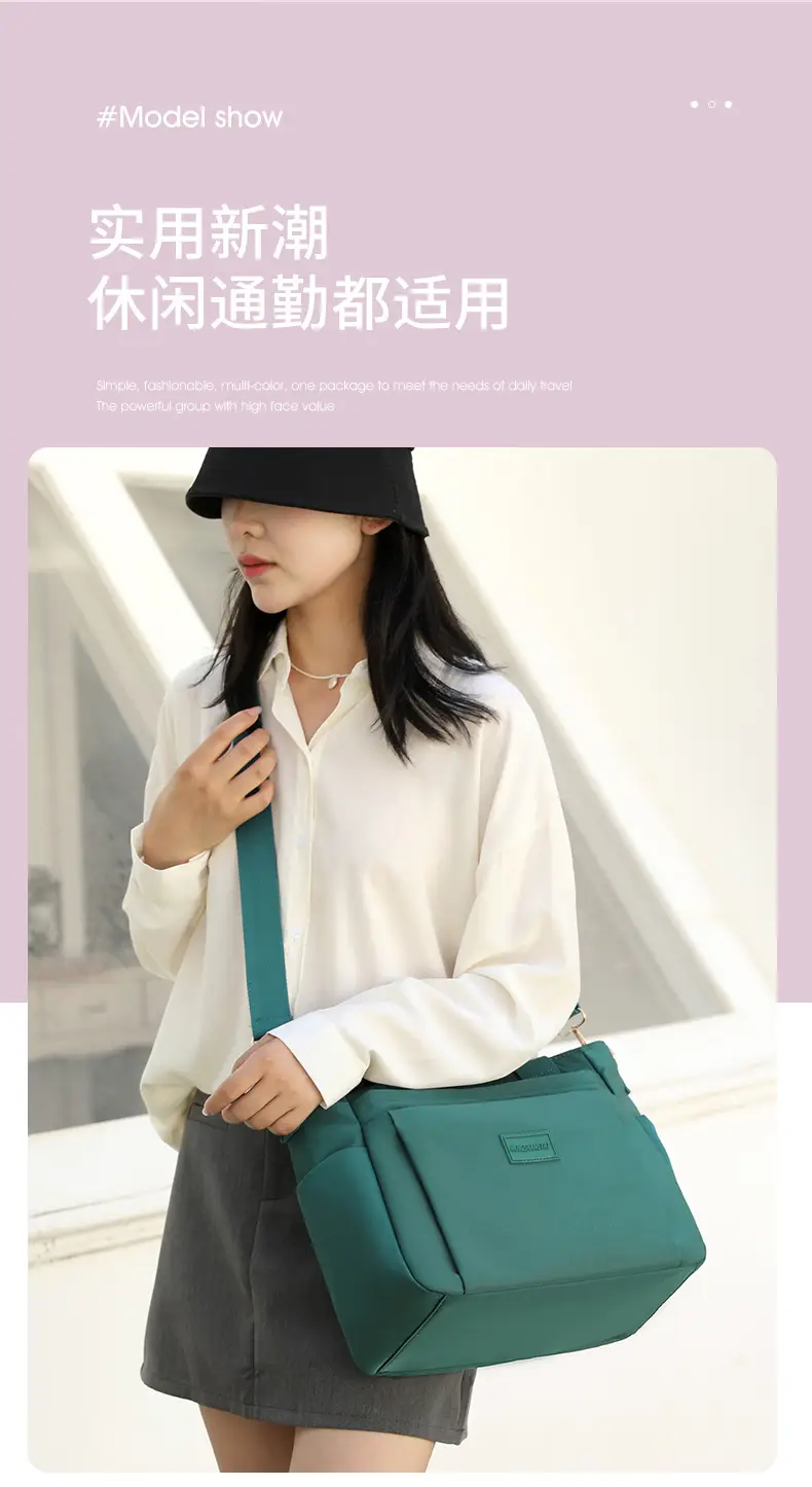 2025 Summer Large Shoulder Bag Women's Nylon Multi Color — feature 5