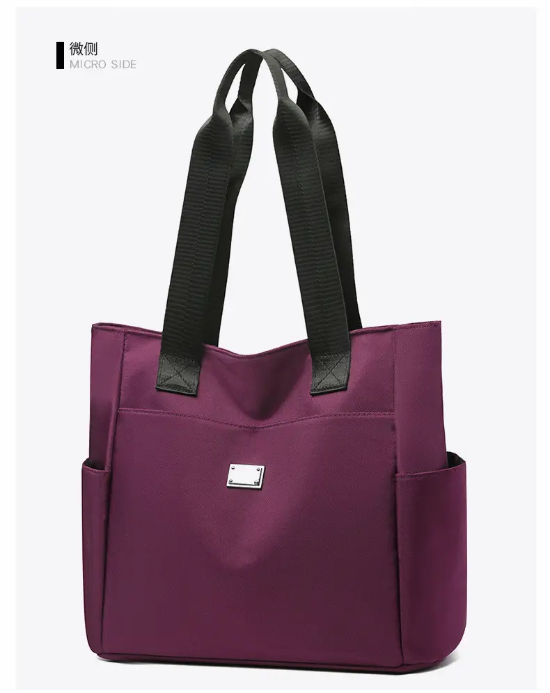 Women's Maroon Multi-Pocket Shoulder Bag Large Capacity — feature 29