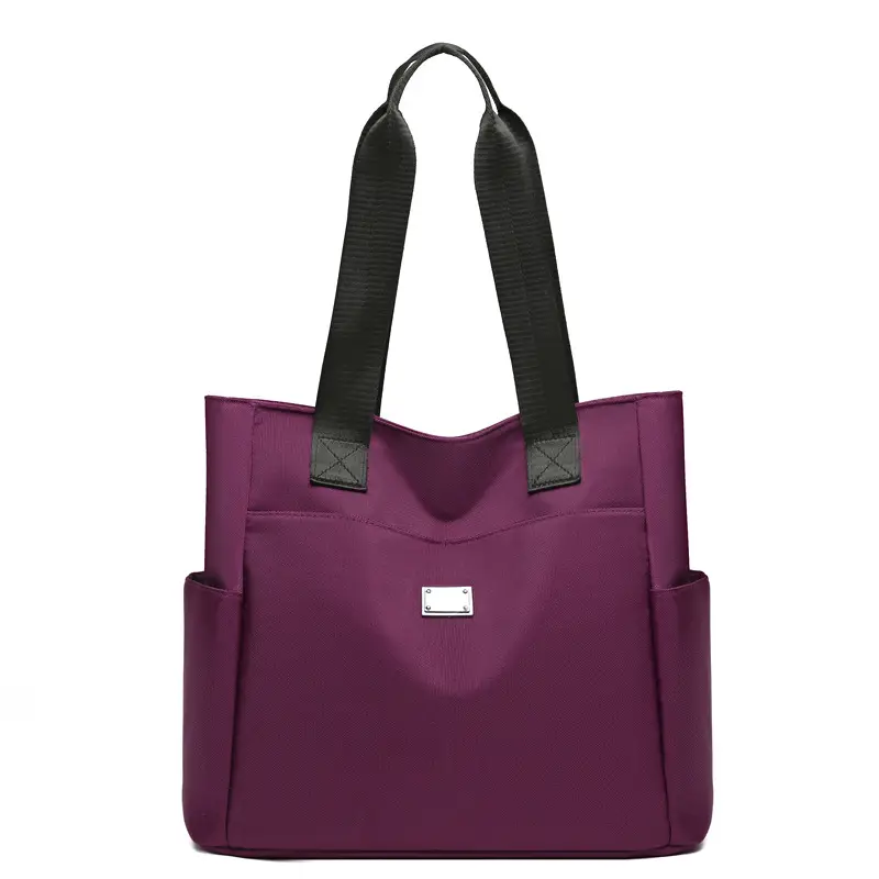 Women's Maroon Multi-Pocket Shoulder Bag Large Capacity - Image 4