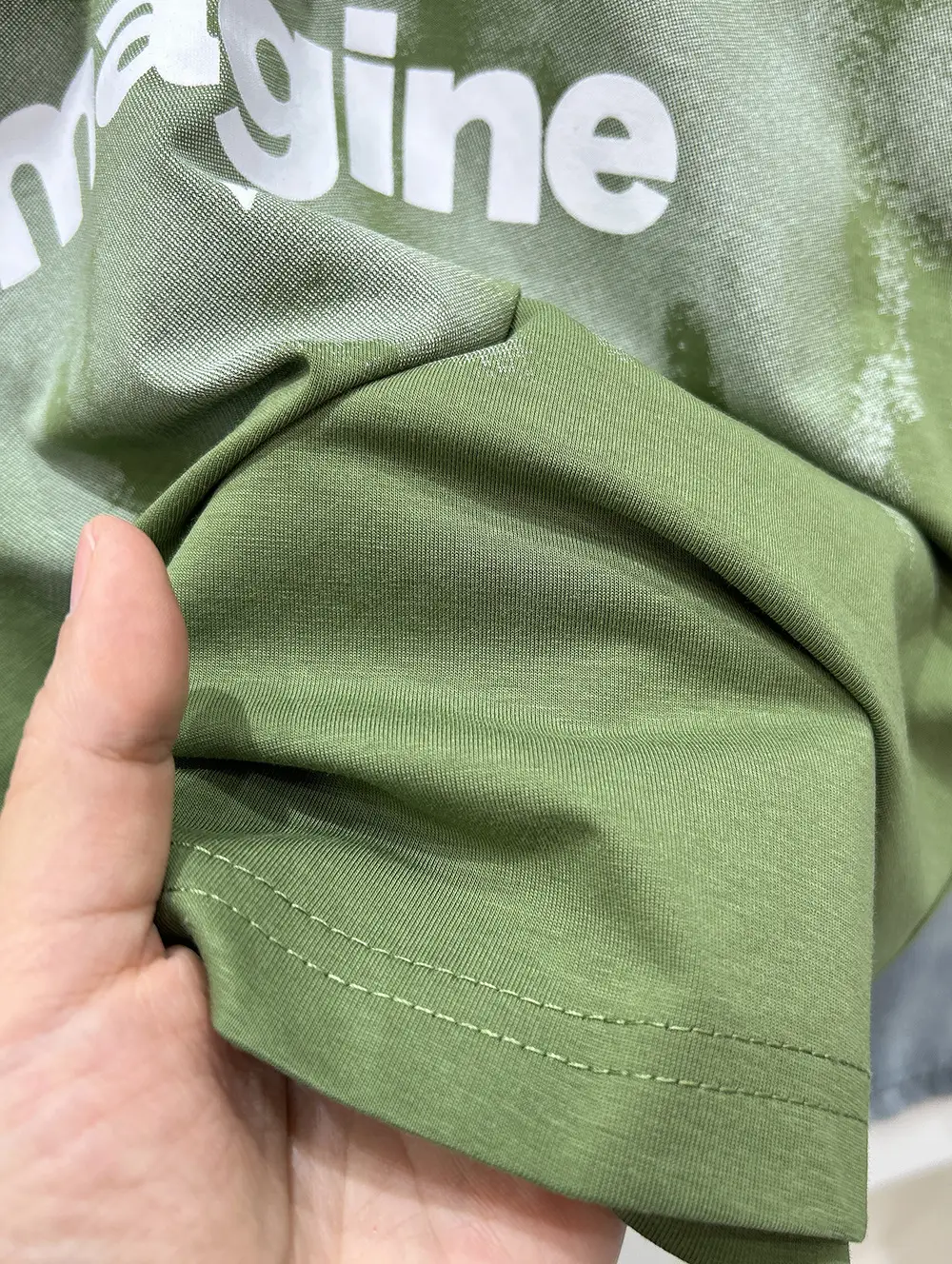 Boys Printed T-Shirt Green Olive Loose Short Sleeve 2025 — feature 7