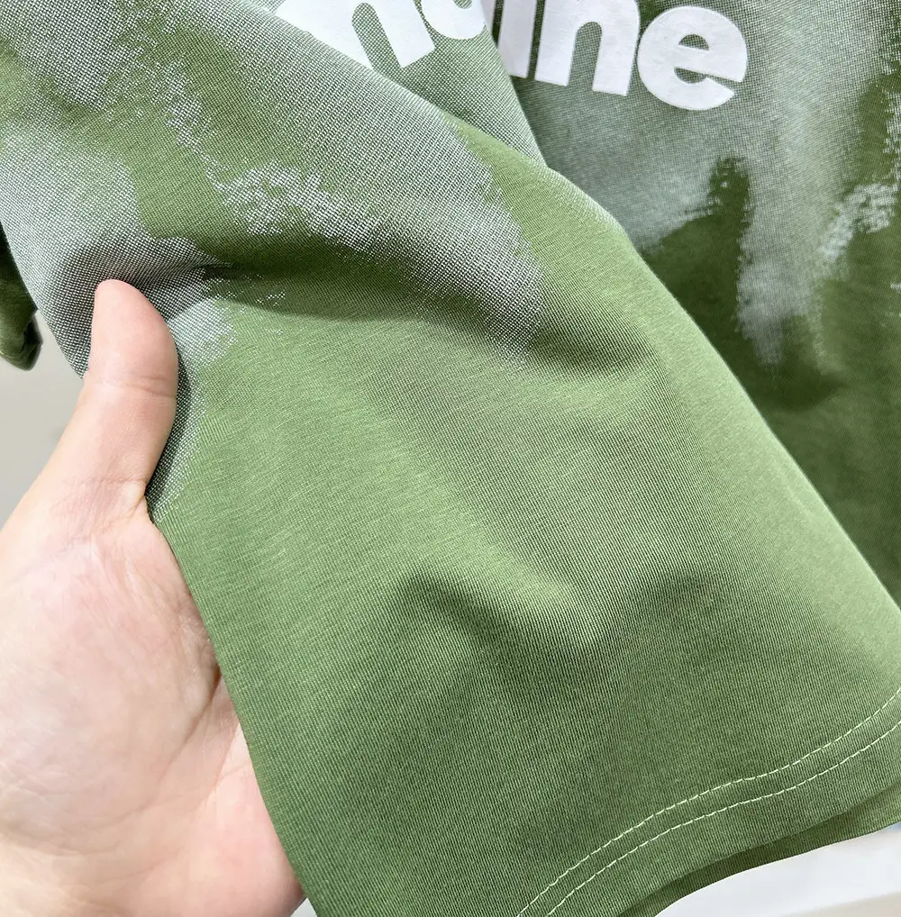 Boys Printed T-Shirt Green Olive Loose Short Sleeve 2025 — feature 8