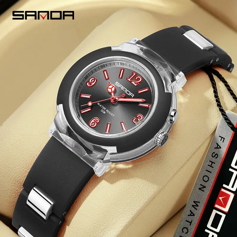 Sanda Rose Gold LED Luminous Women's Quartz Watch - Image 11