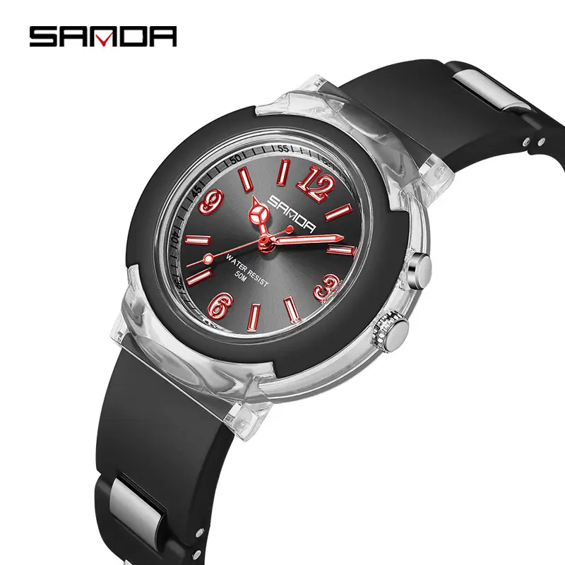 Sanda Rose Gold LED Luminous Women's Quartz Watch - Image 14